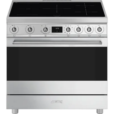 Smeg Cucina C9IMX2 con forno termoventilato e piano cottura induzione finitura acciaio inox da 90x60 cm