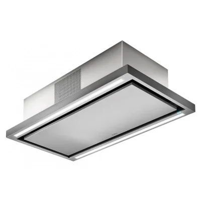 Elica Cappa filtrante a soffitto CLOUD SEVEN IX/F/90 PRF0141953 finitura acciaio inox e bianco da 90 cm