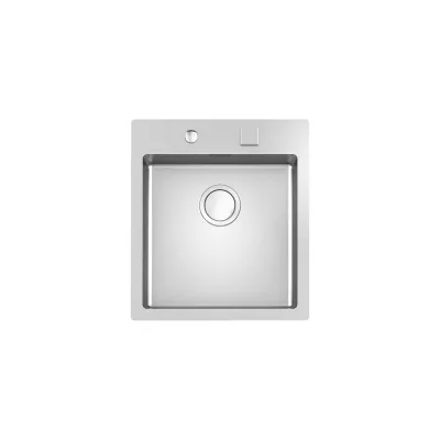 Foster Lavello una vasca 3363 050 finitura acciaio inox da 46x52 cm