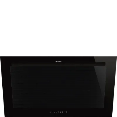 Smeg S Cappa aspirante a parete KV194B3 finitura vetro nero da 90 cm