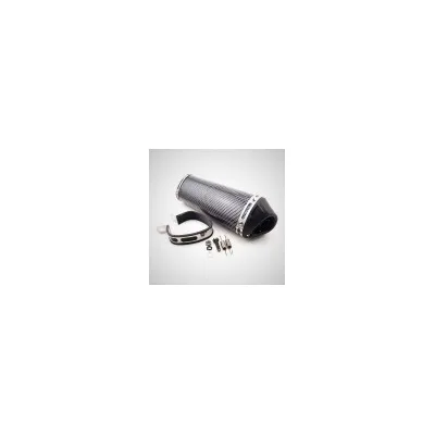 Terminale Scarico 38 mm, per Pit Bike, Minimoto, Carbon Look