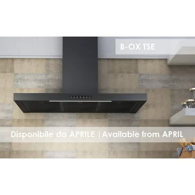 Airforce Cappa a parete aspirante B-OX TSE BL/A/90 CCB-OX90511 finitura nero da 90 cm - PROMOZIONE ATTIVA FINO AL 19/10