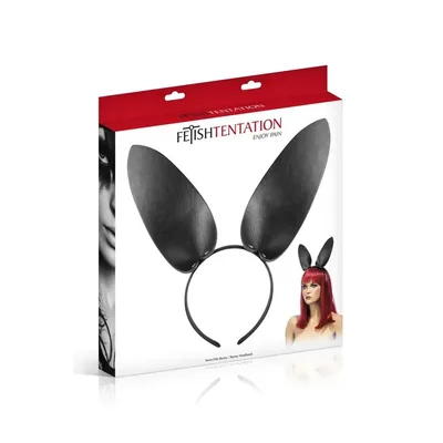 Fetish Tentation Bunny Headband Orecchie Coniglio Nere BDSM Pet Play bondage