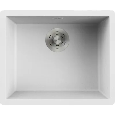 Elleci Lavello una vasca ZEN 105 LKZ10596 finitura composito K96 bianco da 55.6x45.6 cm