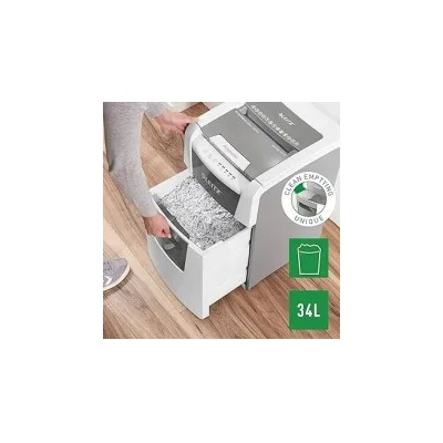 Distruggidocumenti automatico Leitz IQ 100 Autofeed P4 Distrugge 100 fogli Cestino da 34 litri 80110000