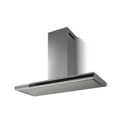Elica Cappa aspirante a parete ELEMENT @ IXBL/A/90 PRF0194157 finitura inox/vetro nero da 90 cm
