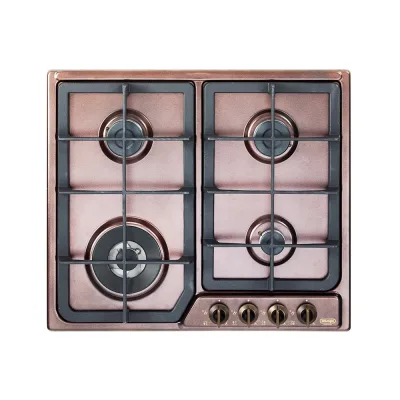 De Longhi Piano cottura a gas ROF 46 PRO finitura ramato da 58 cm