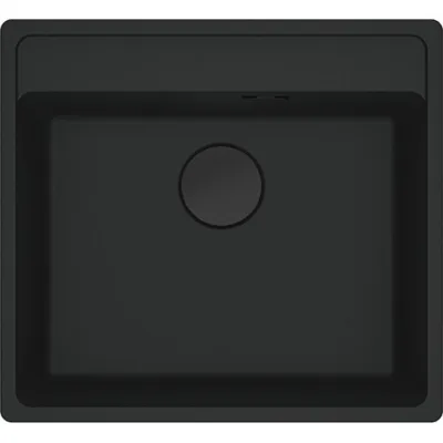 Franke: Lavello una vasca Vasche Sopratop Maris MRG 610-52 TL 114.0661.642 finitura fragranite black matt da 56x51 cm