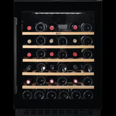 AEG Cantina vino sottotop da incasso AWS 4052 B5B finitura nero da 60 cm