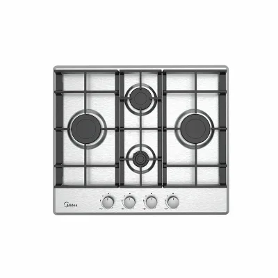 Midea Comfee Piano cottura a gas MHR 604 FX G finitura inox da 60 cm