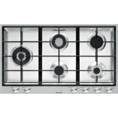 Barazza Piano cottura a gas B_FREE 1PBF95 finitura inox satinato da 87 cm - IN PROMOZIONE FINO AL 6/07