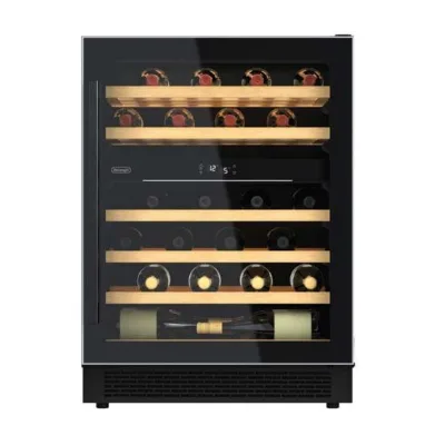De Longhi Cantinetta vino a doppia zona da incasso CA6DZ6G finitura nero da 60 cm