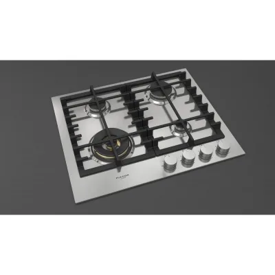 Fulgor Piano cottura a gas FPH 604 G WK X finitura acciaio inox da 60 cm