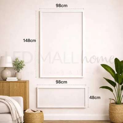 Kit di Boiserie LEDMall Home  Pronto da Montare con Bordi Pretagliati mod. BOGOTA