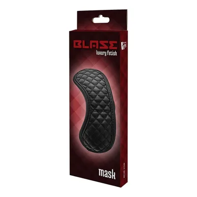 Dreamtoys Blaze Mask Diamond Mascherina BDSM Imbottita Nera Neoprene 19,5 cm