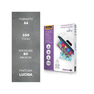 FELLOWES LEONARDI CF100POUCHES LUCIDE ENHANCE80 A4 5306114