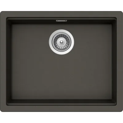 Schock Lavello una vasca LAHTI N100LU LATN100LU43 finitura asphalt da 53.8x43.8 cm