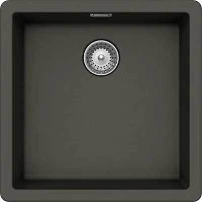 Schock Lavello una vasca BROOKLYN N100 BYKN100A43 finitura asphalt da 45.6x45.6 cm