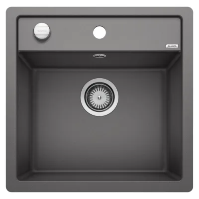 Blanco Lavello una vasca DALAGO 5-F 1518849 finitura grigio roccia da 50.5x50 cm - Filotop