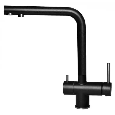 Elleci Miscelatore filtrante monocomando con canna girevole TOURMALINE MKKTOU86 finitura K86 nero