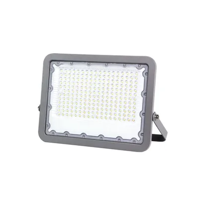 Proiettore LED da esterno in alluminio grigio, LED 150W, luce fredda, 24.8x34cm