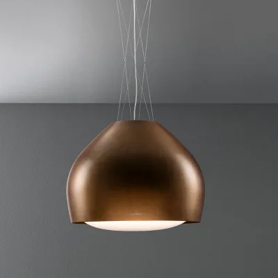 Falmec Cappa a isola Sophie finitura ottone anticato da 54 cm