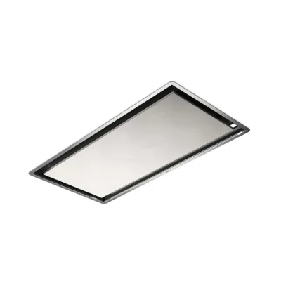 Elica Cappa aspirante a soffitto ILLUSION NO MOTOR PAINT/A/100 PRF0146252A riverstibile con cornice inox da 100 cm