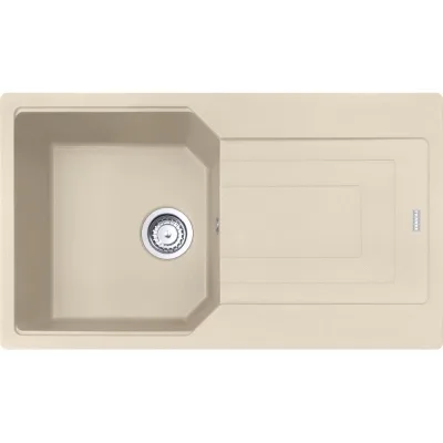 PRONTA CONSEGNA - Franke: Lavello una vasca con gocciolatoio Urban Incasso UBG 611-86 114.0686.755 finitura fragranite avena da 86x50 cm