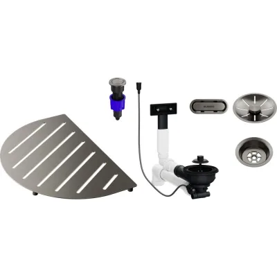 Blanco | Pacchetto accessori per lavello OOVALON BUNDLE 1527997 finitura platinum