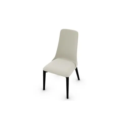 PRONTA CONSEGNA - Calligaris OUTLET Sedia Etoile CS1423 con struttura in faggio P132 grafite e seduta in tessuto A02 Denver sabbia