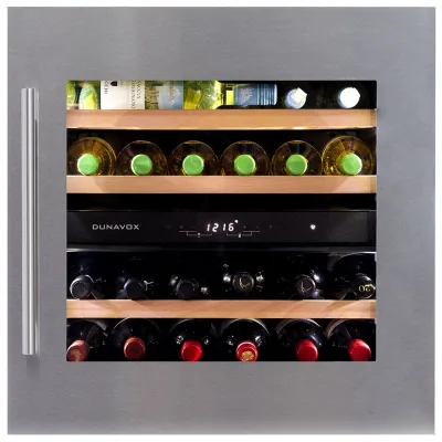 Dunavox Cantina vino a incasso Soul-25 DAVS-25.63DSS finitura acciaio inox da 59 cm - PROMO FINO ESAURIMENTO SCORTE