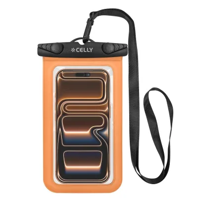 CELLY TRANSPARENT SPLASHBAG UP TO 7 ORAN SPLASHBAG26OR