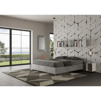 Ityhome Letto matrimoniale Nuamo in nobilitato da 160 cm