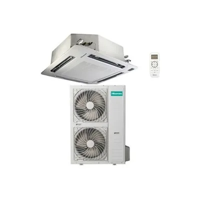 Climatizzatore Condizionatore Hisense Inverter A Cassetta AUC140UR4RKC8 Da 48000 Btu Con Gas R32 Con Pannello e Telecomando Incluso