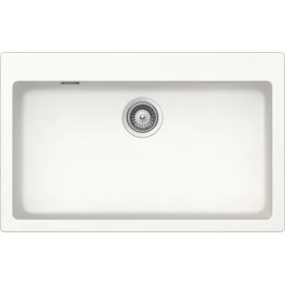 Schock Lavello una vasca PRIMUS N100XL PRIN100AP01 finitura bianco assoluto da 79x50 cm