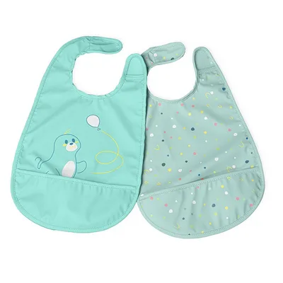 Chicco bavaglina pappa azzurro 6m+ 2 pezzi