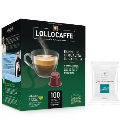 100 Capsule Deca Lollo Caffè compatibili Nespresso