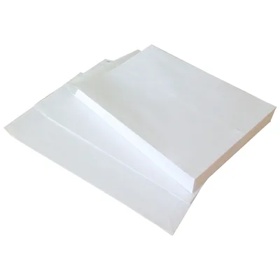 Busta a sacco con soffietti laterali e fondo quadro Bianca - 230x330x40mm, 120gr, 250 pz
