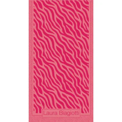Telo mare jacquard Laura Biagiotti collezione AMINES Fuxia