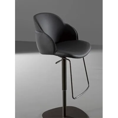 Bonaldo Sgabello My Way Too H 57/77 con base girevole in metallo e seduta a scelta