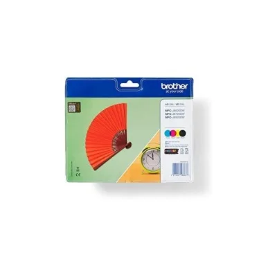 MULTIPACK 4PZ CARTUCCIA ORIGINALE BROTHER NERO LC-129XL BK LC125XL CYM DCP-J 4110DW