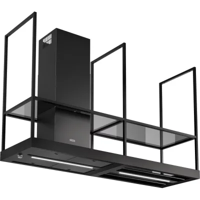 Franke Cappa a isola Mythos T-Shelf Isola FMY BK MATT F180 325.0678.073 finitura black matt da 180 cm
