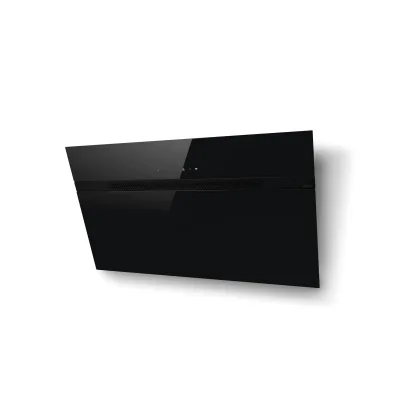 PRONTA CONSEGNA - Elica: Cappa aspirante a parete NEAT @ BL/A/90 PRF0199536 finitura vetro nero da 90 cm
