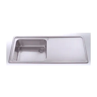 Alpes Lavello semifilo 117/1V1SL con gocciolatoio a destra in acciaio inox da 117x51 cm