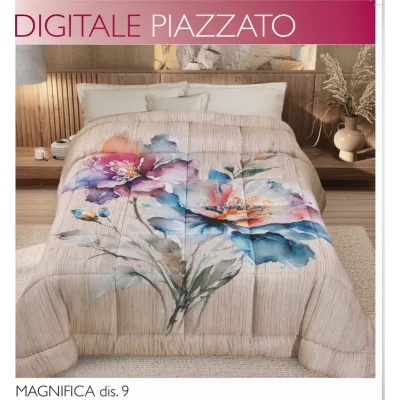Trapunta matrimoniale Floreale Stampa Dicitale - GF Ferrari