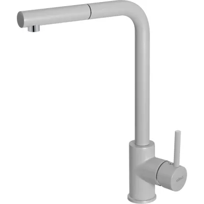 Elleci Miscelatore monocomando con canna girevole e doccetta estraibile TRAIL PLUS MMKTRP79 finitura M79 alluminio