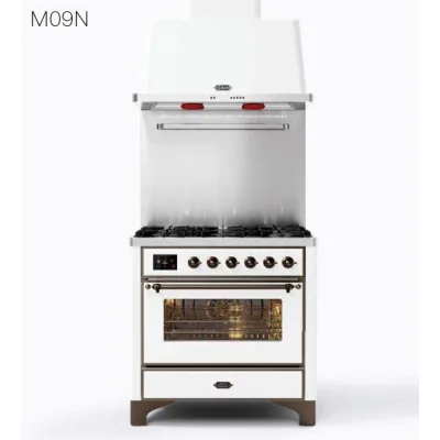 Ilve Cucina M09N Majestic M09IDNE3 piano cottura 4 fuochi e 2 zone induzione da 91.1 cm - IN PROMOZIONE FINO AL 6/07