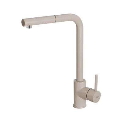 Elleci Miscelatore monocomando con canna girevole e doccetta estraibile TRAIL PLUS MGKTRP51 finitura G51 avena