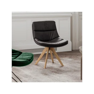 Ozzio Poltroncina Sally art. S058 con struttura in legno e seduta in tessuto