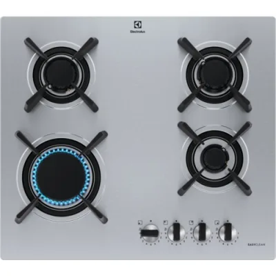 Electrolux Piano cottura a gas KGU643723Z finitura inox da 60 cm